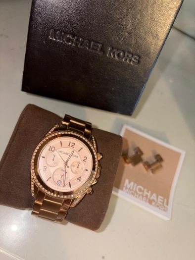 Michael Kors Rose Gold Watch Genuine