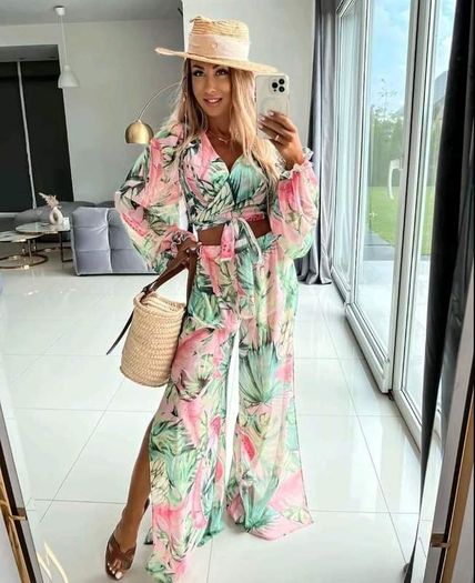 Watermelon chiffon set