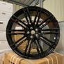 21" Inch Porsche Macan Turbo Style Alloy Wheels Gloss black 5x112 66.6 Image 7