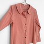 New Dusty Rose Button Down Long Sleeve Shirt Image 2