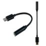 Black USB C Type C to 3.5mm Audio Adapter Cable Headphones Earphone Converter Image 3