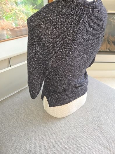 Next black and silver ribbed dressy knit bnwot uk 8-10