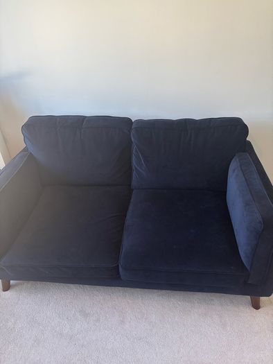 navy sofa