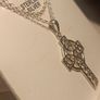 High Quality Sterling Silver Celtic Cross & Belcher Chain Image 4