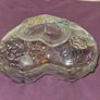 German made Walther Glass  Heart Shaped Trinket Bowl Image 7