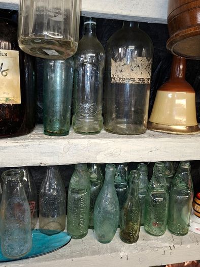 2 Beautiful Antique Acid Battery Glass, Postage Available or Collection,
