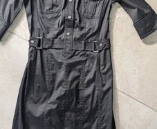 Karen Millen size 10 black shirt/military style