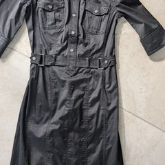 Karen Millen size 10 black shirt/military style