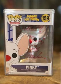 Pinky  Pinky And The Brain Funko POP Signed Autographed Auto by Rob Paulsen NARF