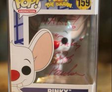 Pinky  Pinky And The Brain Funko POP Signed Autographed Auto by Rob Paulsen NARF