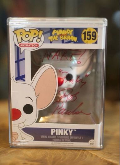 Pinky  Pinky And The Brain Funko POP Signed Autographed Auto by Rob Paulsen NARF