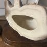 2 Ceramic Yorkies Dogs On Wooden Bases Image 3