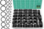 1540 Pcs 32 Size O-Rings Kit Nitrile Rubber O Ring Assortment with 4 Hook Set for Various Car Auto Vehicle Repair Plumbing Pressure Washer Air or Gas Sealing Connections Resist Oil and Heat