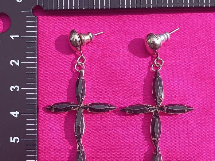 Vintage Cross Earrings
