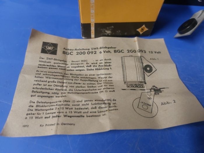 SWF 6v flasher unit