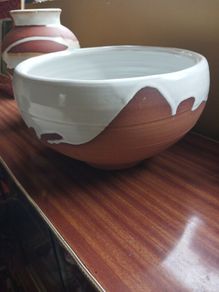 Stephen Pearce large bowl and candlestick