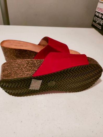 women's wedge mules
