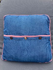 cushion meadows & byrne denim 45 x 45 cm pillow and pillow case