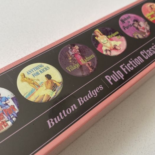 Button Pin Badges - Set of 8 | Retro