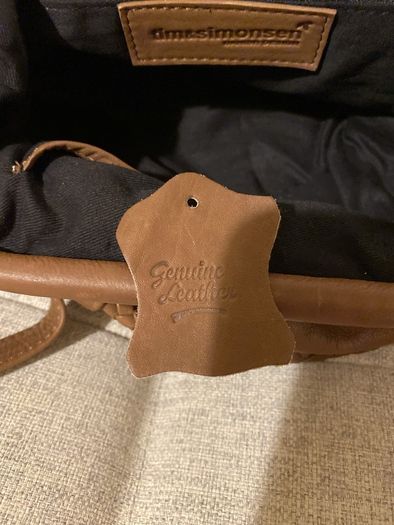 Tim & Simonsen all leather tan danish hand bag