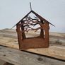 Corten steel hanging bird feeders Image 2