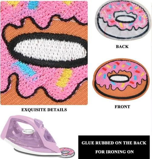 32PCS Iron on Patches for Clothing, Embroidered Applique Patches Stickers Assorted, Sew on Repair Patches and Badges, Fabric Repair patches (FREE POSTAGE)