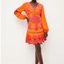 New Without Tags Karen Millen Embroidered Ladder Mini Dress Image 3
