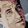 Robert De Niro portrait painting canvas art movie icon Image 6