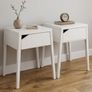 Pair of IKEA SELJE Bedside Lockers White Metal Scandi Style Image 2