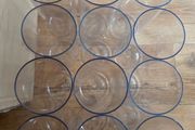 12 Clear Acrylic Cylinder Vases