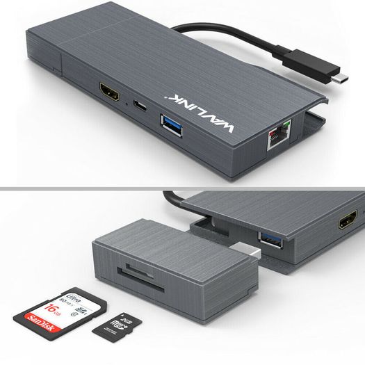 Wavlink USB 3.1 Type-C Mini Docking Station Power Delivery/HDMI UHD 4K/Card Reader/Gigabit Ethernet (Brand New/Warranty)
