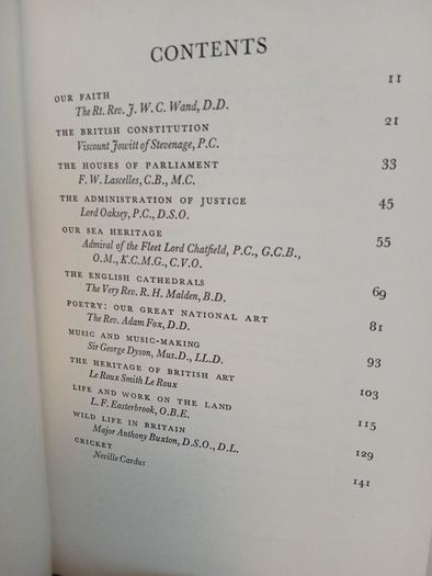 Our Way of Life: Twelve Aspects of the British Heritage by Rev. J. W. C. Wand, Bishop of London (GT287)