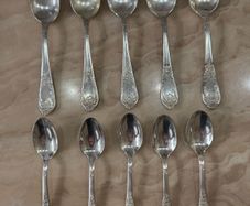 Vintage Nickel silver/German Silver spoons set