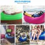 Inflatable lounger, 2019 New Waterproof inflatable Sofa with Storage Bag Air Sofa lounger Hammock with Headrest Inflatable Couch fit for Travelling,Camping,Pool and Beach (Blue) Image 4