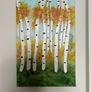 Birch trees painting Image 2