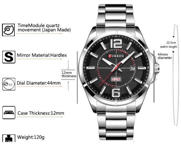 CURREN Men Luxury Watches