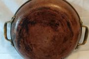 Vintage Solid Copper two handled pan