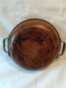 Vintage Solid Copper two handled pan