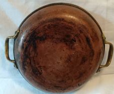 Vintage Solid Copper two handled pan