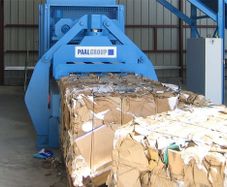 Used Paal press waste bailer