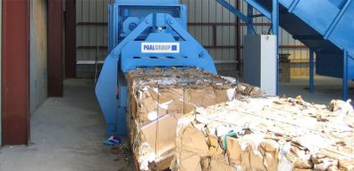 Used Paal press waste bailer