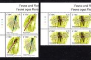 2009 Ireland Flora &amp; Fauna Dragonflies Commemorative Stamps Plate Block 1A1A1A1A Mint Never Hinged (MNH)