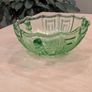 Vintage Stolzle Art Deco Green Glass Bowl 22cm Uranium glass Image 3