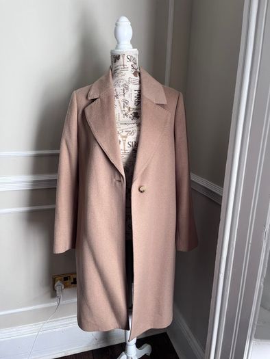 Jaeger Wool Blend Camel Coat