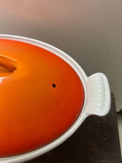 Vintage Cousance Le Creuset cast iron Dutch oven