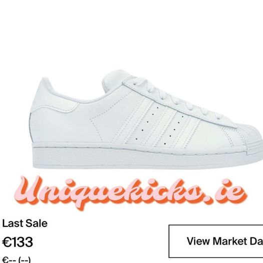 Classic Adidas Superstar White Cream