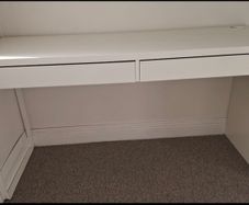 Ikea Micke Desk White, 2 Drawer