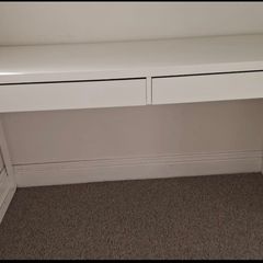 Ikea Micke Desk White, 2 Drawer