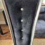 Black Velvet Dining Chairs Image 6
