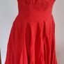 Red  So  couture dress 1950's style Image 3
